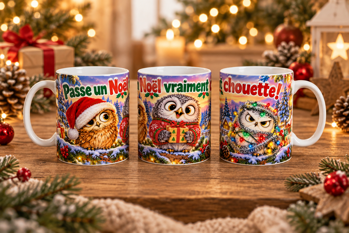 Tasse de Noël personnalisée 11 oz