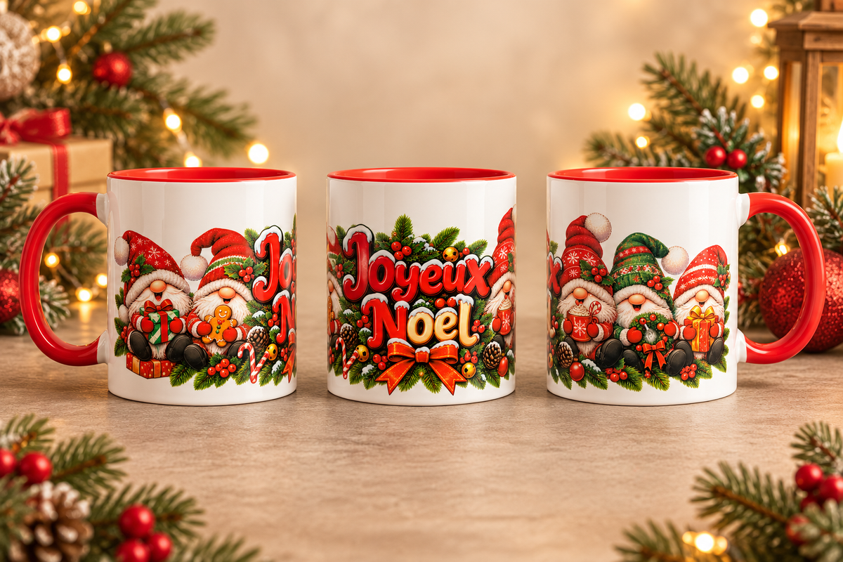Tasse de Noël personnalisée 11 oz