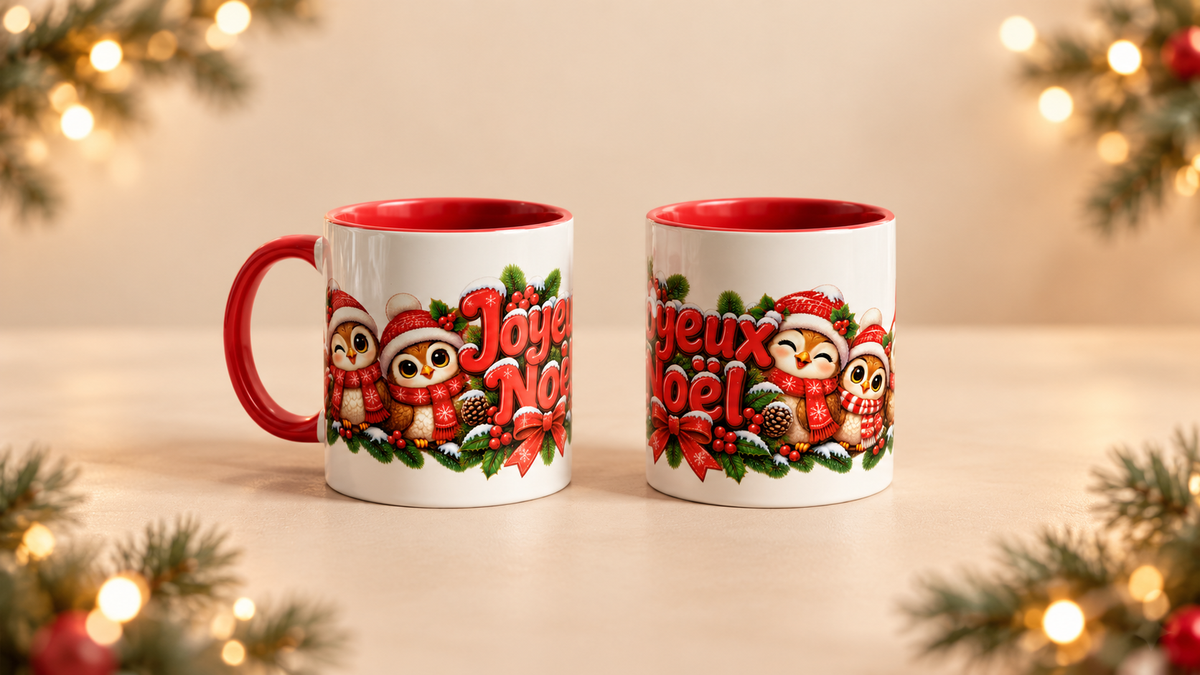 Tasse de Noël personnalisée 11 oz