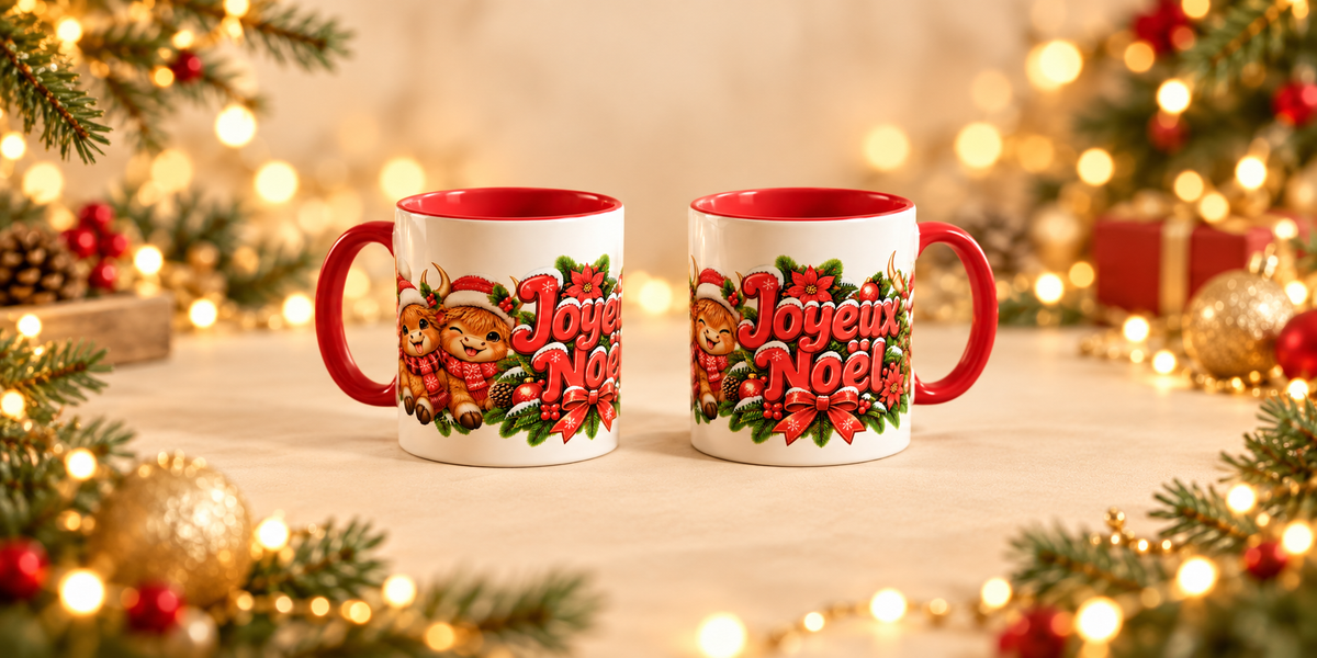 Tasse de Noël personnalisée 11 oz