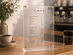 Menu Acrylique Café – Impression UV
