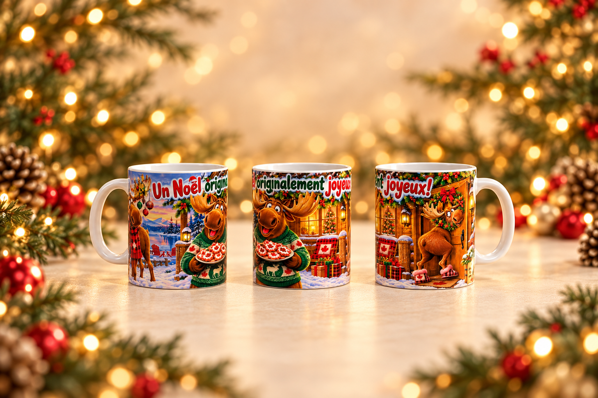 Tasse de Noël personnalisée 11 oz