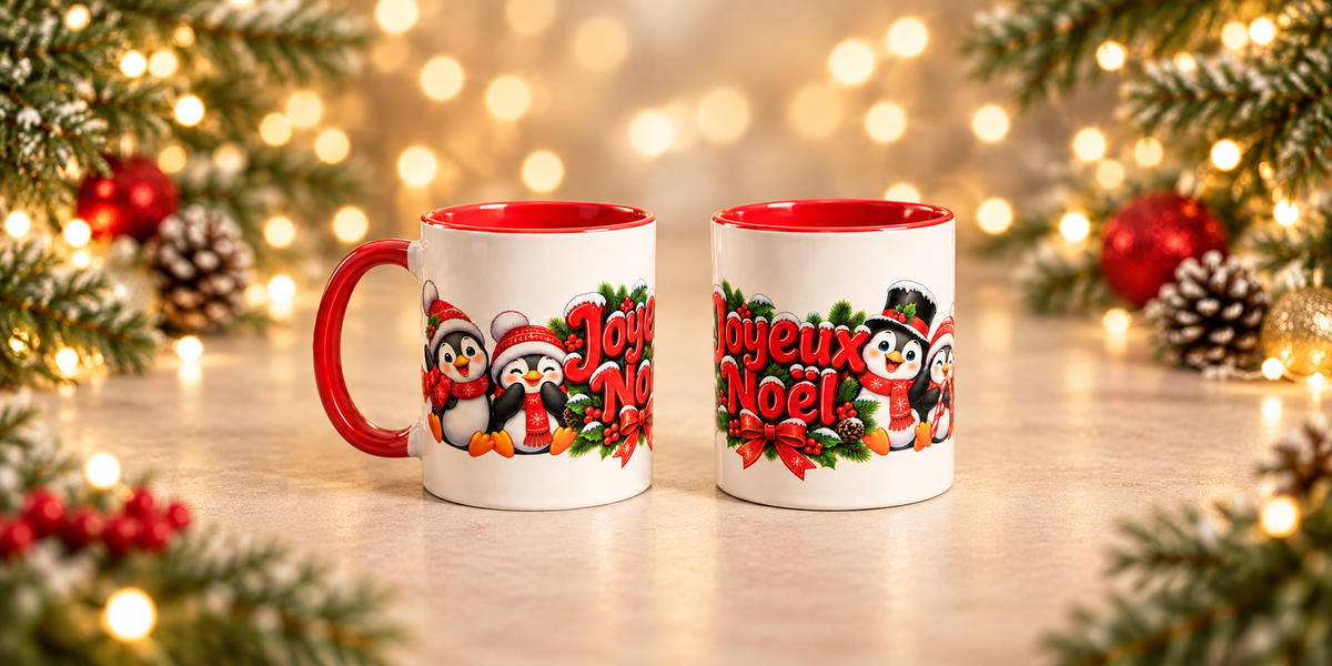 Tasse de Noël personnalisée 11 oz