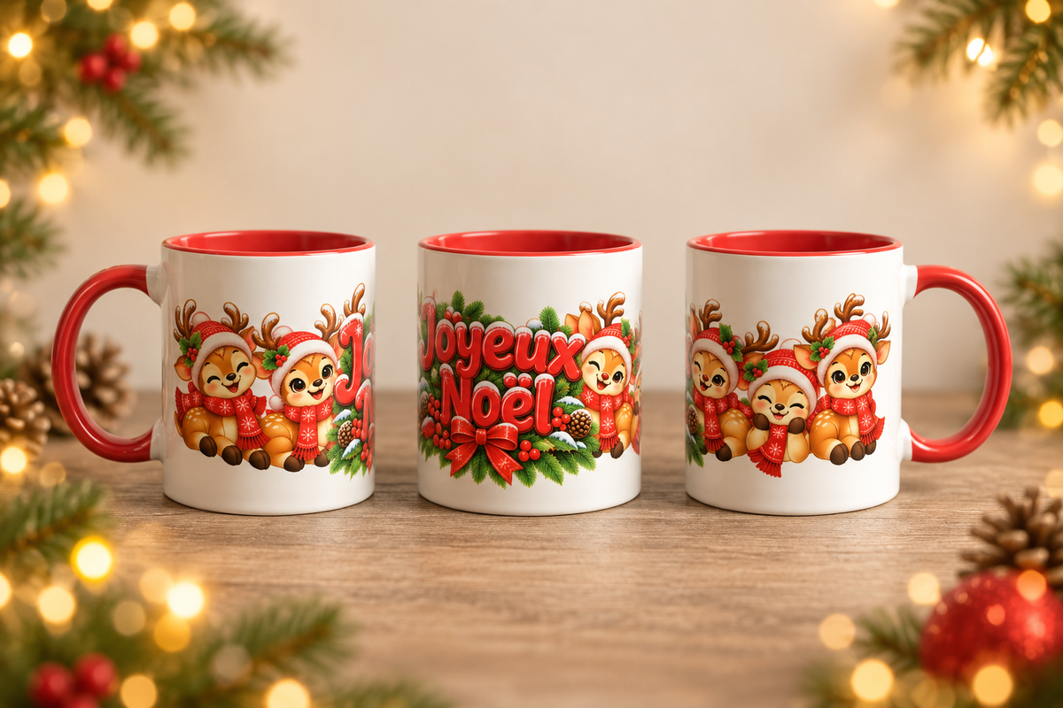Tasse de Noël personnalisée 11 oz