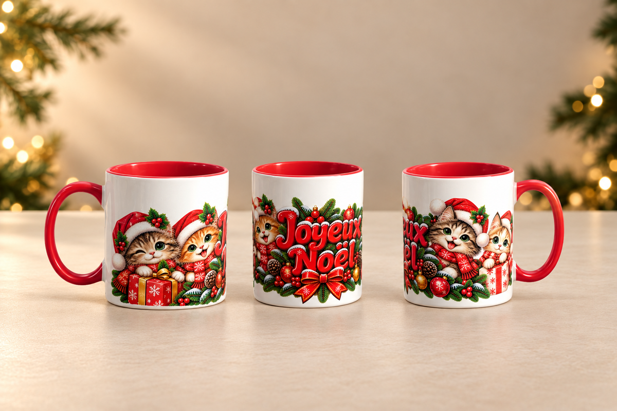 Tasse de Noël personnalisée 11 oz