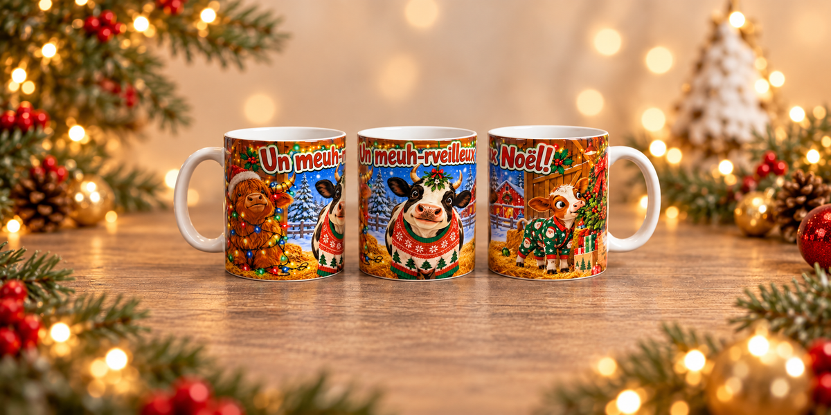 Tasse de Noël personnalisée 11 oz
