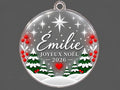 Ornement de Noël personnalisé – Boule acrylique