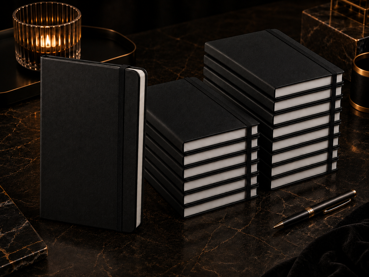 Cahier de notes A5 personnalisé — Noir