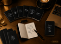 Carnet de notes format poche noir — Personnalisé