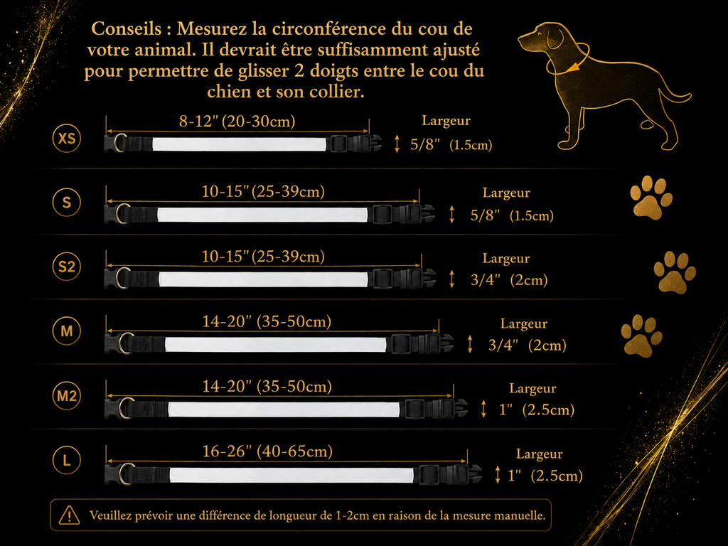Collier pour chien et chat personnalisé