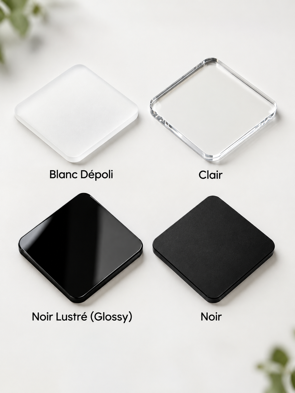 Menu Acrylique Café – Impression UV