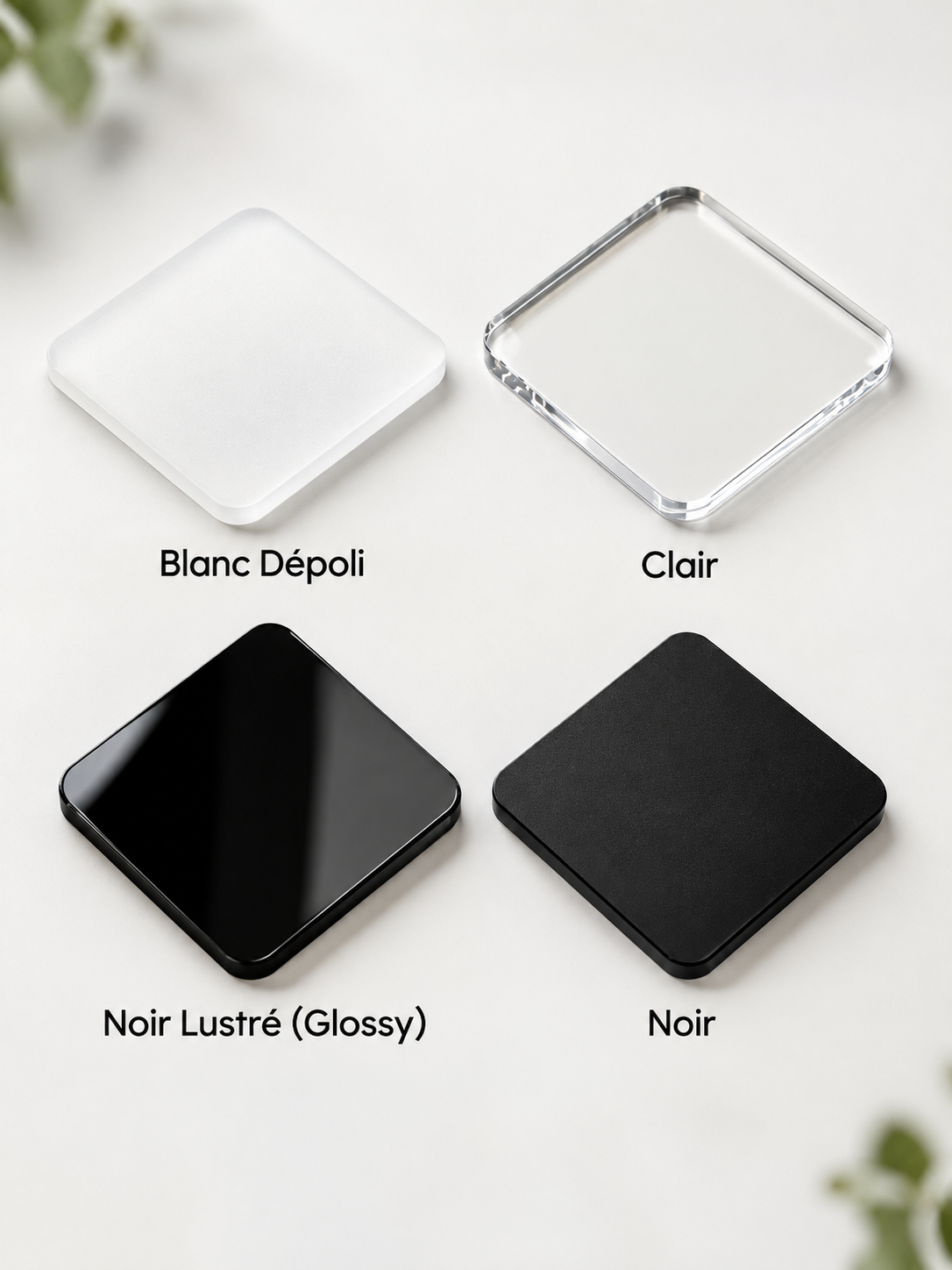Menu Acrylique Café – Impression UV