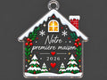 Ornement de Noël personnalisé – Maison acrylique