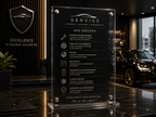 Menu Acrylique Café – Impression UV