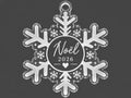 Ornement de Noël personnalisé – Flocon acrylique