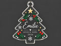Ornement de Noël personnalisé – Sapin acrylique